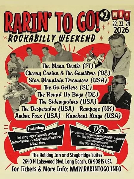 ♪♤Rockabilly night !!1992年ビラ♢♪ Rarin' To Go! Rockabilly Weekend #2 - (Friday) — Let's Go Rockabilly!